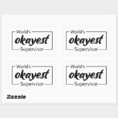 世界で最も関心のある監督者 長方形シール (シート)