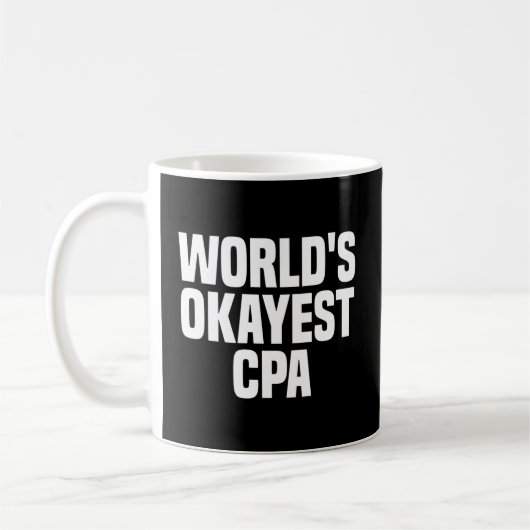 世界で最も関心のあるCpa公認会計士 コーヒーマグカップ (左)