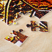 世界で最も難しい赤と金ゴールドのグレープ葉 ジグソーパズル (側面)