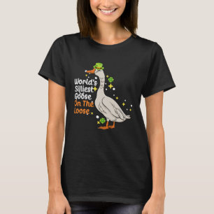 世界で最も静かなガチョウが緩いサン間抜けパーに Tシャツ