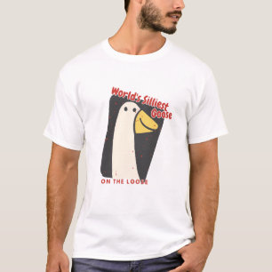 世界で最も静かなガチョウが緩い Tシャツ