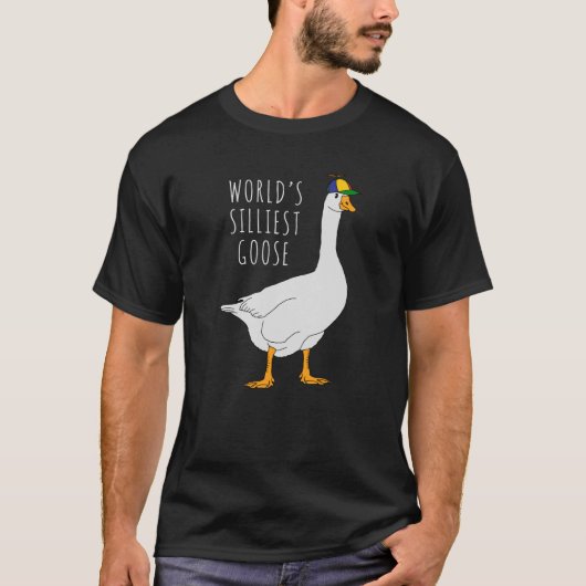 世界で最も静かなガチョウ Tシャツ (正面)
