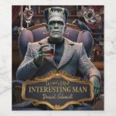 「世界で最も面白い男パーソナライズされただ ワインラベル (シングルラベル)