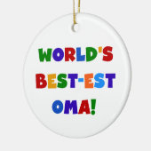 世界で最も高いお真っ赤な贈り物 セラミックオーナメント (左)