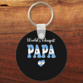 世界で最も高いアルゼンチンのパパエバーパ最高のパパパ キーホルダー (正面)