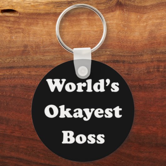 世界で最も高いボスユーモアのあるワークギフトおもしろいおもしろい キーホルダー (正面)