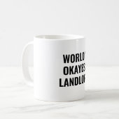 世界で最も高い大家評価おもしろい コーヒーマグカップ (正面左)
