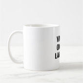 世界で最も高い大家評価おもしろい コーヒーマグカップ (左)