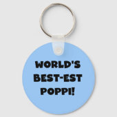 世界で最も高い最高のポピブラック文字ギフト キーホルダー (正面)