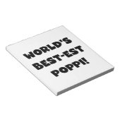 世界で最も高い最高のポピブラック文字ギフト ノートパッド (アングル)