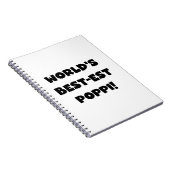 世界で最も高い最高のポピブラック文字ギフト ノートブック (右側)