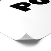 世界で最も高い最高のポピブラック文字ギフト ポスター (角)