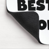 世界で最も高い最高のポピブラック文字ギフト マウスパッド (コーナー)