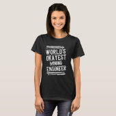 世界で最も高い鉱業技術者グラフィックエンジニアリング Tシャツ (正面フル)