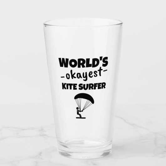 世界で最も高価なカイトサーファー タンブラーグラス (正面)