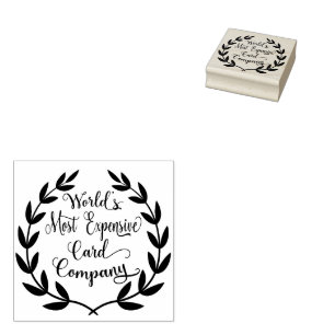 世界で最も高価なカード会社のゴム印 ラバースタンプ