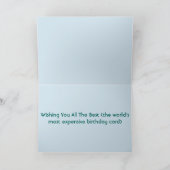 世界で最も高価な誕生日 カード (内部)