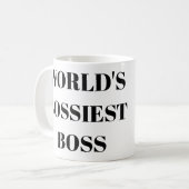 世界で最も高飛車なボス コーヒーマグカップ (正面左)