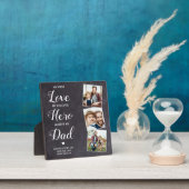 世界で最初の愛 永遠のヒーロー パパへ 3枚の写真のプレート フォトプラーク (インサイチュ)