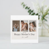 世界で最初の母の日の写真 フラット カード (スタンド正面)