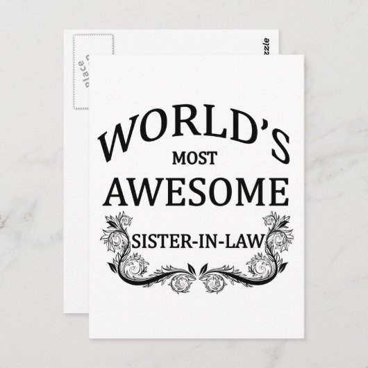 世界で最素晴らしも義理の姉 ポストカード (正面/裏面)