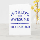 世界で最素晴らしも18歳 カード (黄色い花)