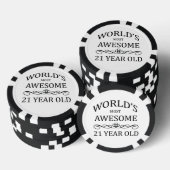 世界で最素晴らしも21歳 ポーカーチップ (積み重ね)