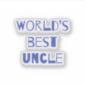 世界で最高のおじさん シール (正面)