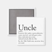 世界で最高のおじさん Funcle（ファンおじ）の定義 マグネット (正面/裏面)