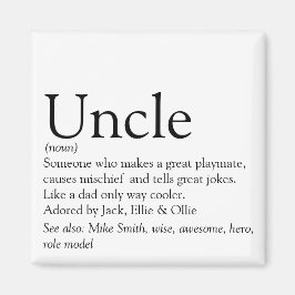 世界で最高のおじさん Funcle（ファンおじ）の定義 マグネット