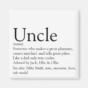 世界で最高のおじさん Funcle（ファンおじ）の定義 マグネット