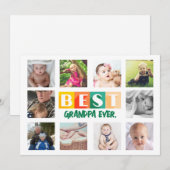 世界で最高のじいちゃん フォト コラージュ オーダーメイド あなただけの特別な一枚 シーズンカード (正面/裏面)