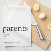 世界で最高のも祖父母の定義 キッチンタオル (四つ折り)