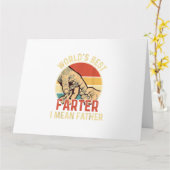 世界で最高のオナラ王、つまり父の日、ダッドの日、ギフト カード (黄色い花)