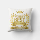 世界で最高のステップママ、継母、ボーナスママ クッション (裏面)