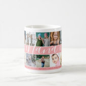 世界で最高のナナの写真コラージュ&名前 コーヒーマグカップ (中央)