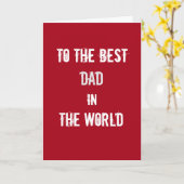 世界で最高のパパのグリーティングカード カード (黄色い花)