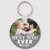 世界で最高のパパの写真 キーホルダー (裏面)