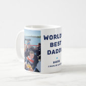 世界で最高のパパの写真 keepsake コーヒーマグカップ (正面左)