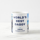 世界で最高のパパの写真 keepsake コーヒーマグカップ (中央)