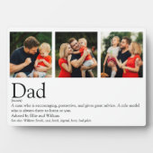 世界で最高のパパの定義写真コラージュ フォトプラーク (正面)