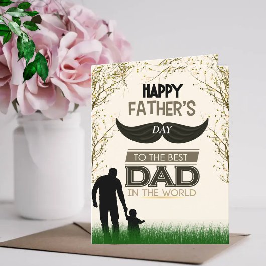 世界で最高のパパへお誕生日おめでとう シーズンカード