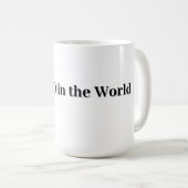 世界で最高のパパへの父の日ギフト コーヒーマグカップ (正面右)