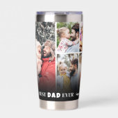 世界で最高のパパへ　オリジナル　写真コラージュ 保温保冷タンブラー (正面)