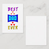 世界で最高のパパへ ギフト 父の日 ノートカード (正面/裏面)