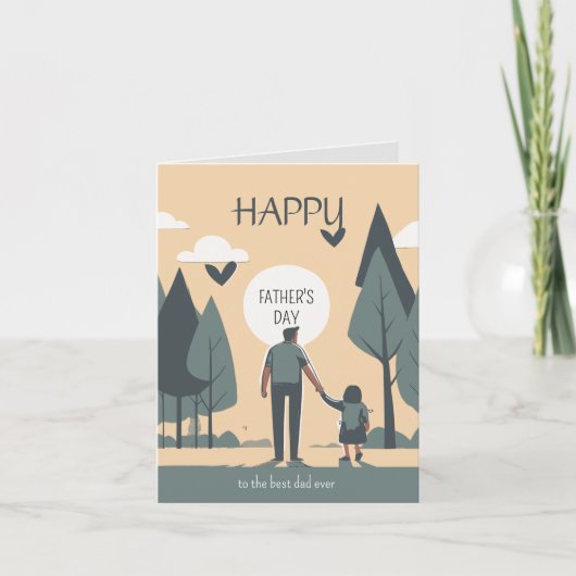 世界で最高のパパへ 愛とユーモアに満ちて カード (正面)