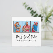 世界で最高のパパへ 父の日のプレゼント 子供の写真コラージュ シーズンカード (スタンド正面)