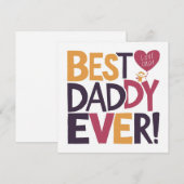 世界で最高のパパへ 父の日の贈り物 シーズンカード (正面/裏面)