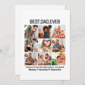 世界で最高のパパへ 誕生日 父の日 写真9枚 コラージュ シーズンカード (正面/裏面)