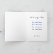 世界で最高のパパ いつだって最高の父 カスタム写真 カード (内部)